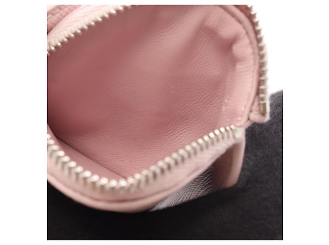 Prada Pink Saffiano Leather Coin Purse - view 5