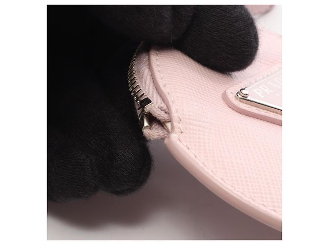 Prada Pink Saffiano Leather Coin Purse - view 6