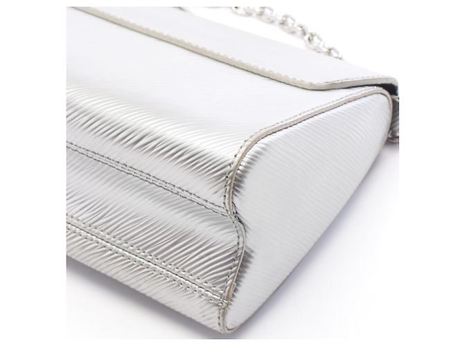 Bolso de hombro Louis Vuitton Twist PM Epi Argent - vista 9