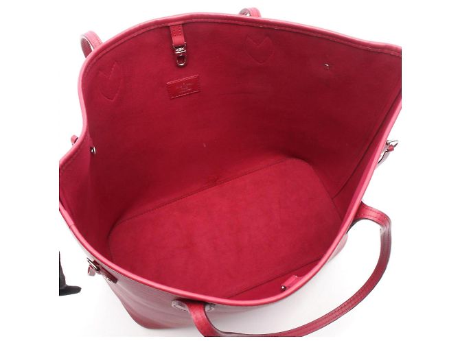 Borsa Tote Louis Vuitton Neverfull MM Epi Fuchsia - vista 3