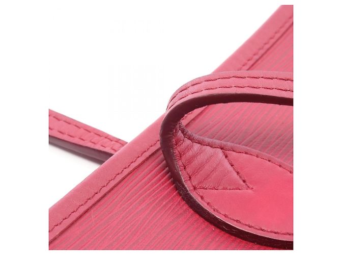 Borsa Tote Louis Vuitton Neverfull MM Epi Fuchsia - vista 6