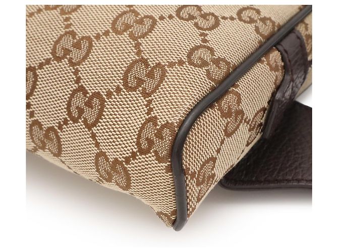 Borsa a tracolla Gucci GG Canvas Marrone Beige - vista 4