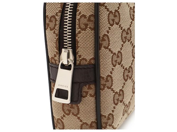 Borsa a tracolla Gucci GG Canvas Marrone Beige - vista 7