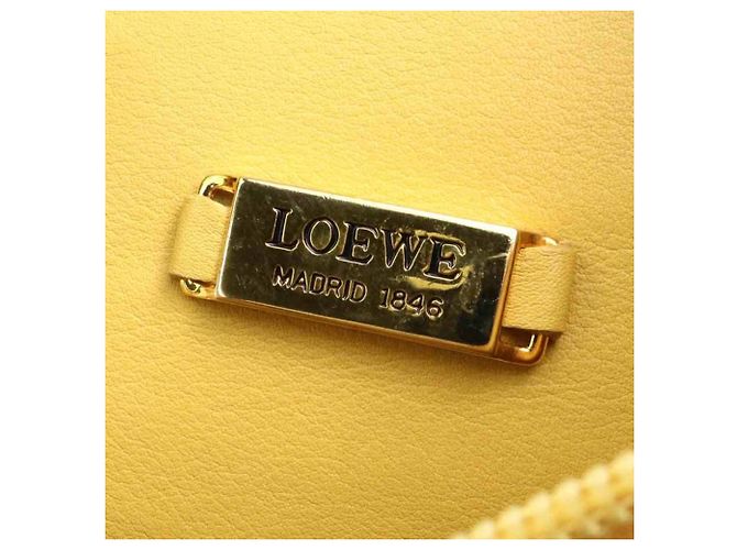 Mochila Loewe de piel amarilla - vista 16