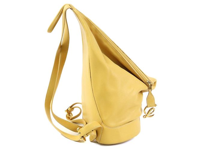 Mochila Loewe de piel amarilla - vista 2