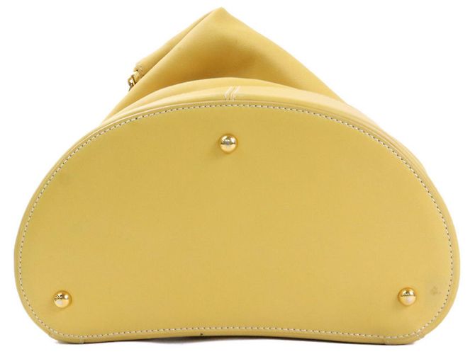 Mochila Loewe de piel amarilla - vista 4