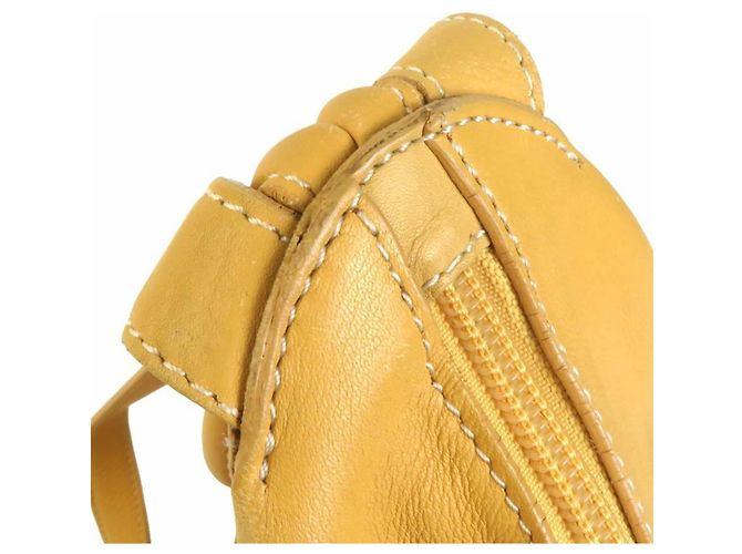 Mochila Loewe de piel amarilla - vista 9
