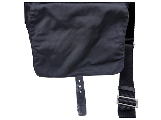 Borsa a tracolla Prada in nylon nero - vista 11