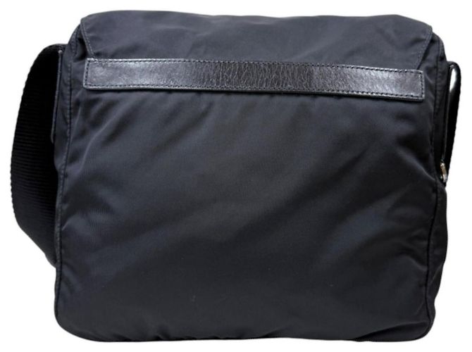 Borsa a tracolla Prada in nylon nero - vista 3