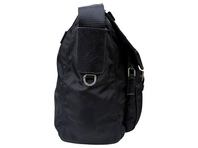 Borsa a tracolla Prada in nylon nero - vista 4