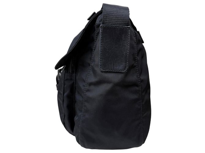 Borsa a tracolla Prada in nylon nero - vista 5
