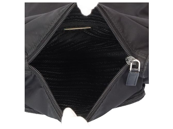 Borsa a tracolla Prada in nylon nero - vista 7