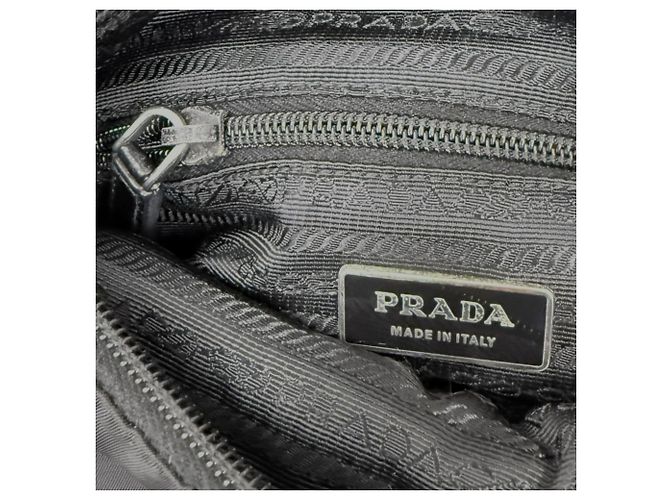 Borsa a tracolla Prada in nylon nero - vista 8