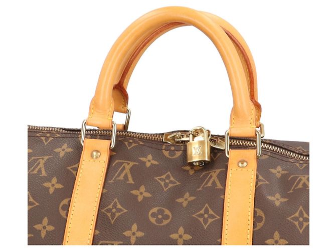 mala Louis Vuitton Keepall 50 Bandoulière Monogram - vista 13