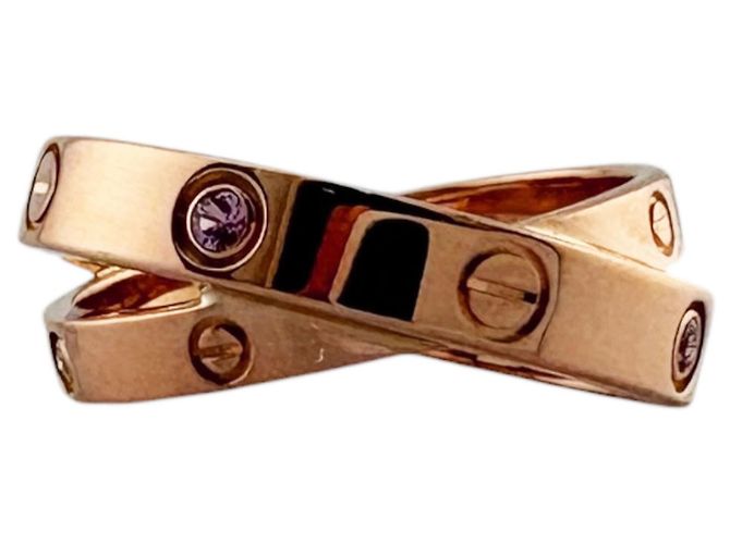 Anello Cartier Bee Love in oro rosa 18K - vista 3