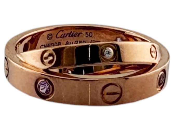Anello Cartier Bee Love in oro rosa 18K - vista 4
