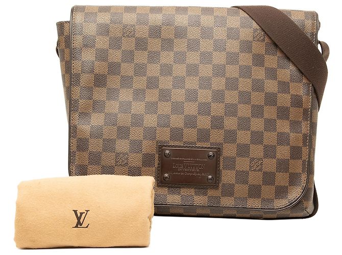 Louis Vuitton Brown Damier Ebene Brooklyn MM - vista 7