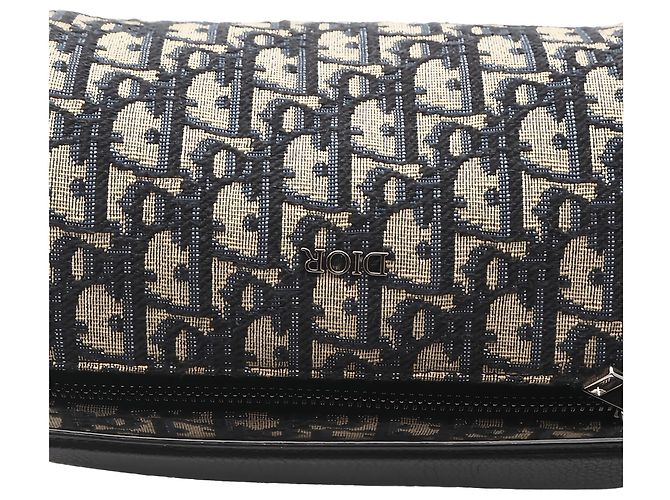 Sac Roller Messenger Mini en toile Oblique bleue Dior - vue 11
