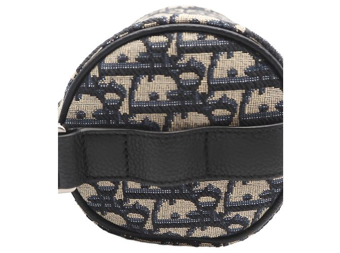 Sac Roller Messenger Mini en toile Oblique bleue Dior - vue 8