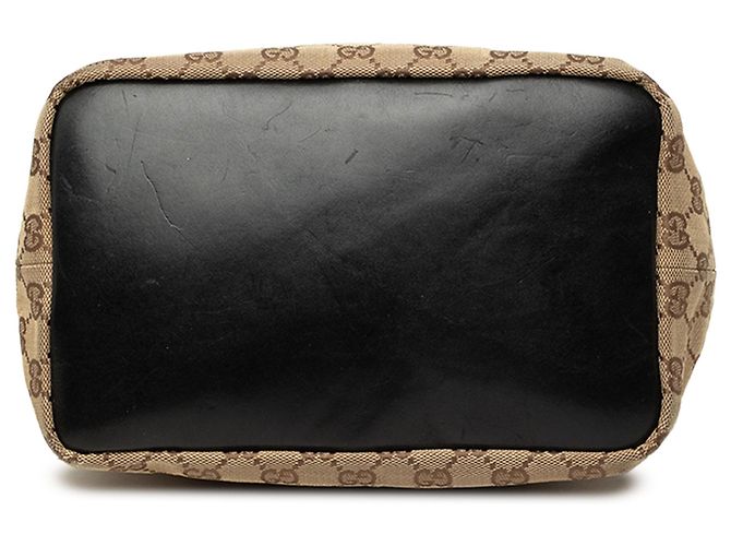 Bamboo Borsa a tracolla Gucci in tela GG beige con bambù - vista 3