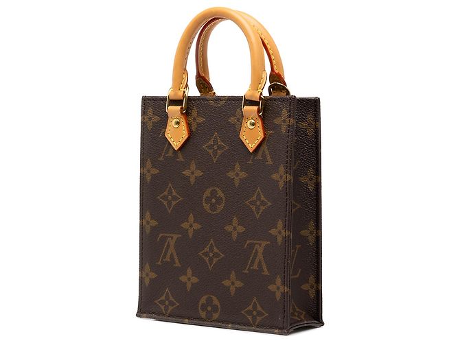 Louis Vuitton Brown Monogram Petit Sac Plat - vista 2