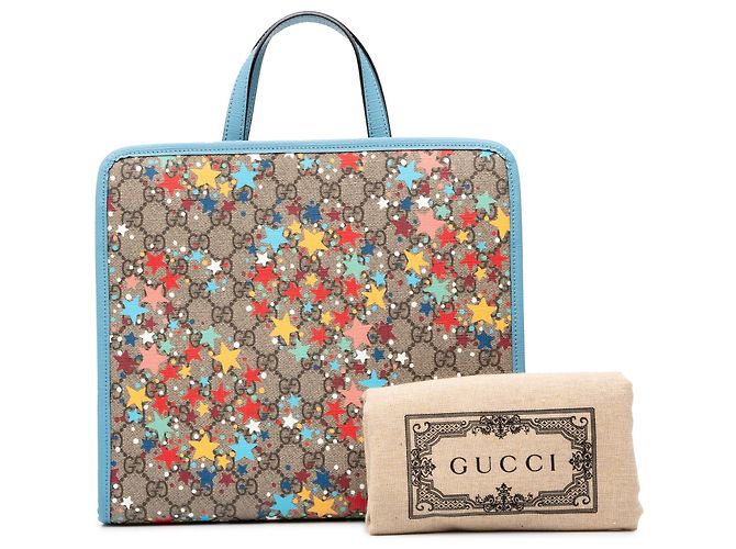 Gucci GG Supreme Star Tote für Kinder Beige - Ansicht 7