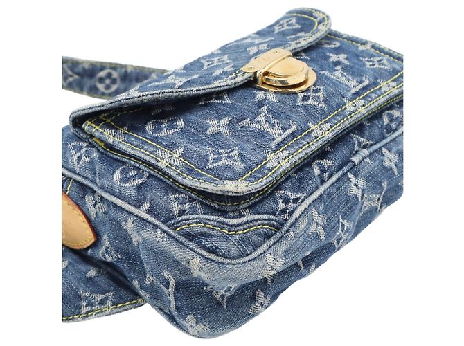 Louis Vuitton Blue Monogram Denim Gürteltasche - Ansicht 14
