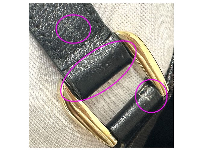 Borsa a mano Gucci da donna in tela GG nera - vista 10