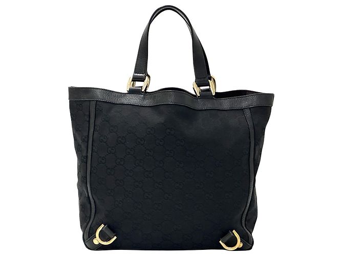 Borsa a mano Gucci da donna in tela GG nera - vista 2