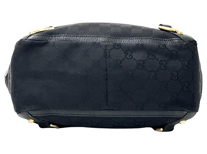 Borsa a mano Gucci da donna in tela GG nera - vista 3