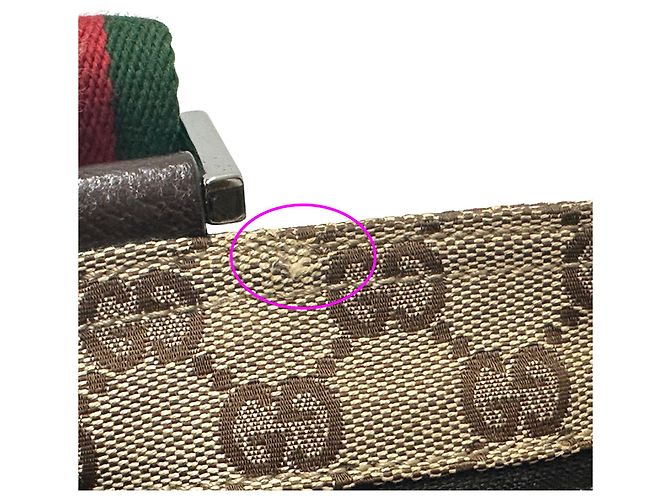 Bolsa Gucci GG Canvas Brown - vista 13