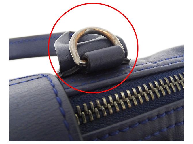 Longchamp Handtasche aus Leder in Navy - Ansicht 14