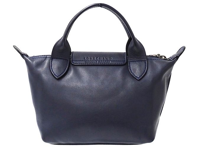 Longchamp Handtasche aus Leder in Navy - Ansicht 2