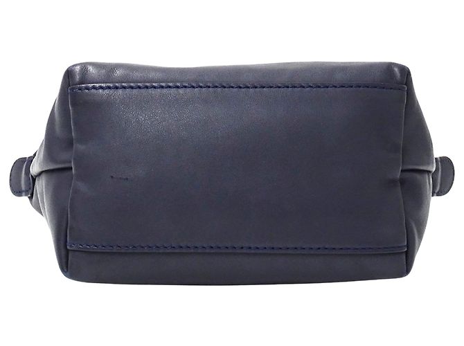 Longchamp Handtasche aus Leder in Navy - Ansicht 3