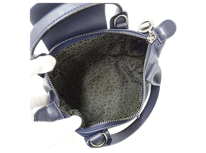 Longchamp Handtasche aus Leder in Navy - Ansicht 5