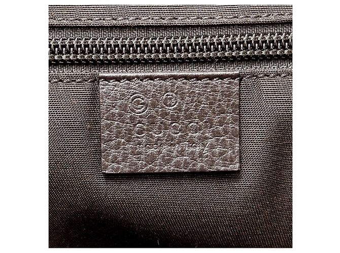 Borsa a tracolla Gucci in tela GG beige e marrone - vista 6
