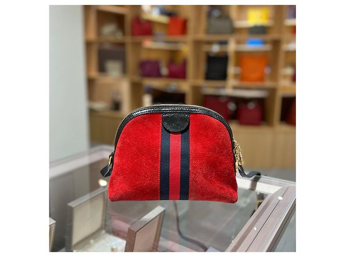 Bolso Gucci de gamuza roja - vista 2