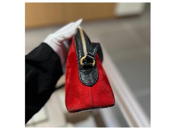 Bolso Gucci de gamuza roja - vista 3