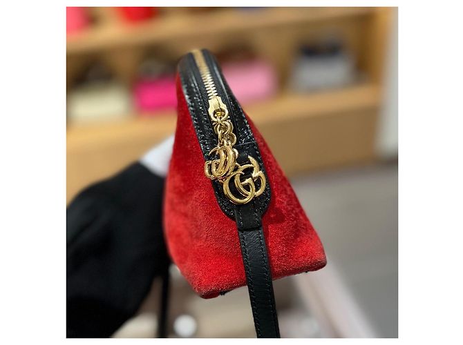 Bolso Gucci de gamuza roja - vista 4