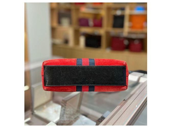 Bolso Gucci de gamuza roja - vista 5