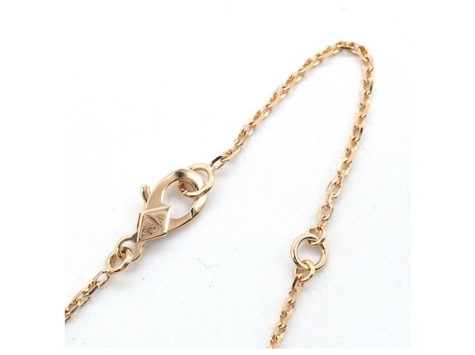 Collana Van Cleef & Arpels Vintage Alhambra in madreperla rosa - vista 4
