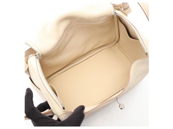 Hermès Bolsa de ombro Hermes Lindy 30 Craie - vista 3
