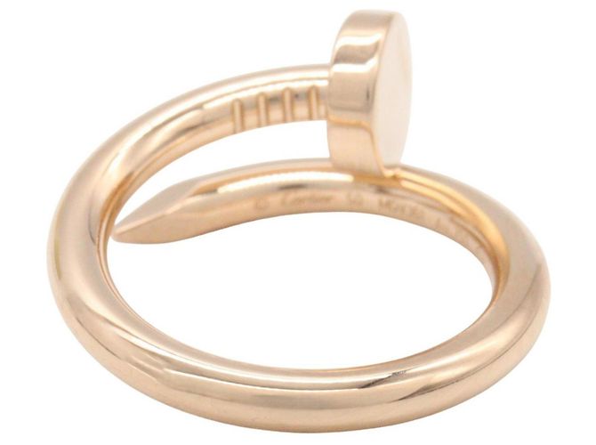 Anello a fascia Cartier Juste un Clou in oro rosa 18K - vista 3