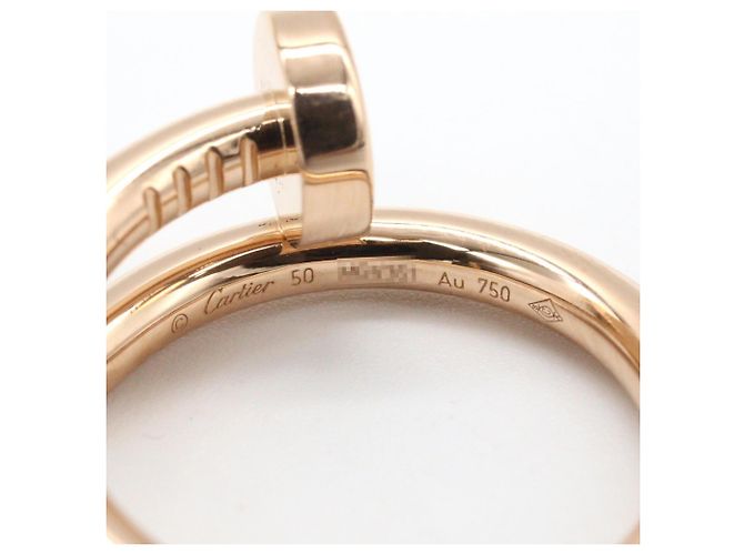 Anello a fascia Cartier Juste un Clou in oro rosa 18K - vista 4