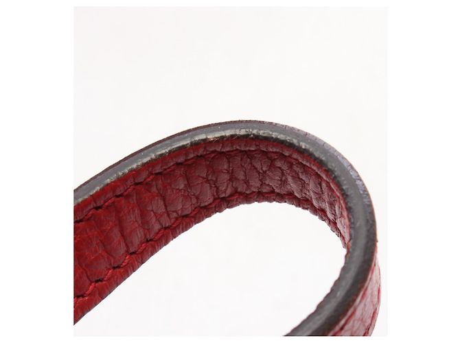 Sac à épaule Gucci Interlocking G en cuir rouge - vue 6