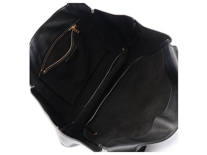 Borsa Tote Yves Saint Laurent in pelle nera - vista 3