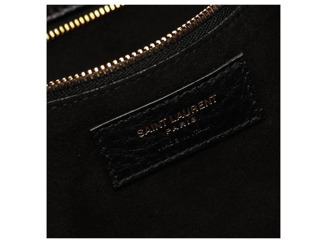 Borsa Tote Yves Saint Laurent in pelle nera - vista 4