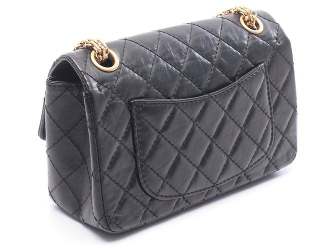 Bolso Chanel 2.55 de piel de becerro negra - vista 2