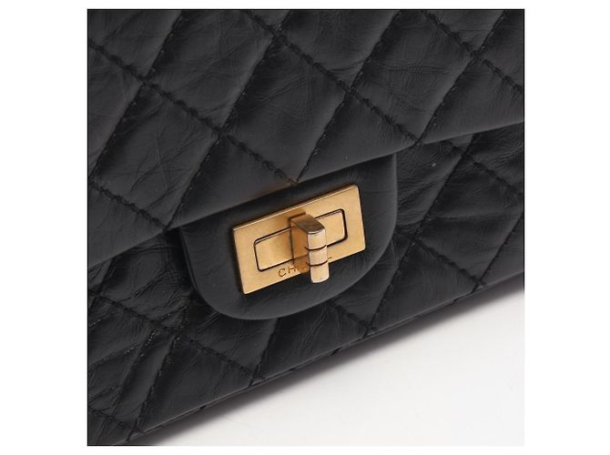 Bolso Chanel 2.55 de piel de becerro negra - vista 8