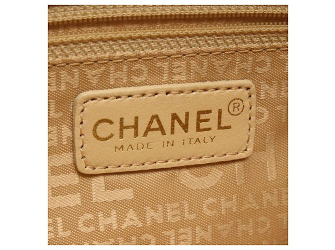 Chanel Coco Mark Chocolate Bar Schultertasche aus gelanem Lammleder - Ansicht 4